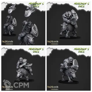 Описание картинки Mounted Orcs with spears от 3DPrintClub по цене 420руб | Свободный Рынок Миниатюр - СРМ