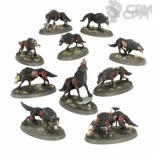 Описание картинки Dire Wolves / Ужасные Волки от 2D6 по цене 1 850руб | Свободный Рынок Миниатюр - СРМ