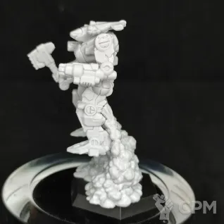 Описание картинки Hatchetman HCT-6D (45 тонн) от Dwarf Pirate Foundry по цене 450руб | Свободный Рынок Миниатюр - СРМ