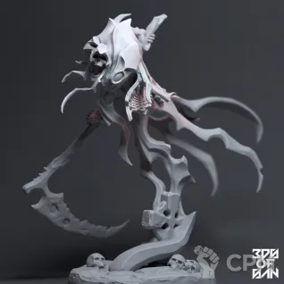 Описание картинки Nighthaunt Reaper от Barduck Miniatures по цене 295руб | Свободный Рынок Миниатюр - СРМ