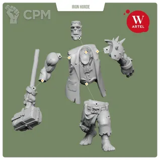 Описание картинки Franky-Ork and Gobbo-Brain от Артель W по цене 1 550руб | Свободный Рынок Миниатюр - СРМ
