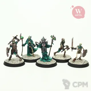 Описание картинки Комплект миниатюр Undead Command Pack от Артель W по цене 3 600руб | Свободный Рынок Миниатюр - СРМ
