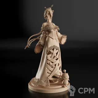 Описание картинки Lulu Фигурка (Final Fantasy) от GAS3TXD  по цене 2 900руб | Свободный Рынок Миниатюр - СРМ