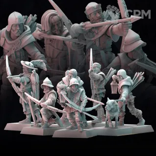 Описание картинки Cities of Sigmar - Empire Rangers от 3Д печать миниатюр по цене 2 533руб | Свободный Рынок Миниатюр - СРМ