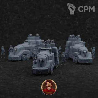 Описание картинки TRENCH CRUSADE - NEW ANTIOCH - AEGIS SENTINEL (HALF-TRACK + WHEELS) от Manufactorum76 по цене 2 200руб | Свободный Рынок Миниатюр - СРМ