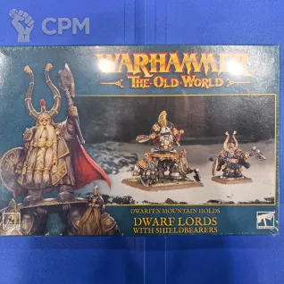 Описание картинки TOW: Dwarfen Mountain Holds Dwarf Lords with Shieldbearers от Akella по цене 5 200руб | Свободный Рынок Миниатюр - СРМ
