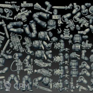 Описание картинки Deathwatch Veterans (Scan) от AxeL's Forge по цене 1 300руб | Свободный Рынок Миниатюр - СРМ