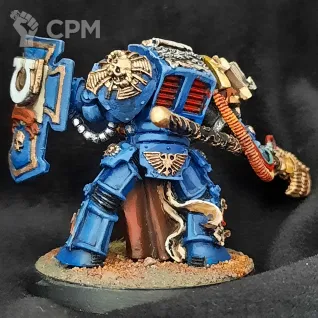 Описание картинки Librarian in Terminator Armour old original от Superguns по цене 2 800руб | Свободный Рынок Миниатюр - СРМ