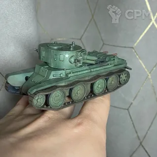 Описание картинки Советский легкий танк БТ-7А / масштаб 1:56/ 28 мм от DModels по цене 790руб | Свободный Рынок Миниатюр - СРМ