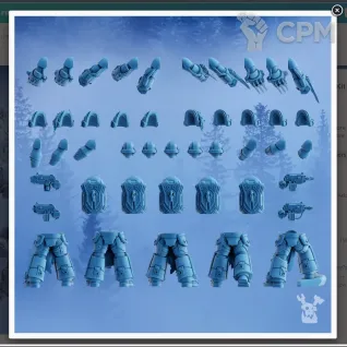 Описание картинки Wolf Guard Terminators / Terminator Squad от MrMetalHorror по цене 950руб | Свободный Рынок Миниатюр - СРМ