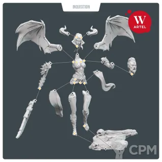 Описание картинки Lilith the Demoness от Артель W по цене 900руб | Свободный Рынок Миниатюр - СРМ