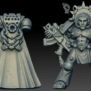 Описание картинки Blood Angels Captain Old (Scan) от AxeL's Forge по цене 150руб | Свободный Рынок Миниатюр - СРМ