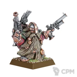Описание картинки Dwarf Master Engineer with Brace of Pistols от Mechanikus Forge по цене 400руб | Свободный Рынок Миниатюр - СРМ