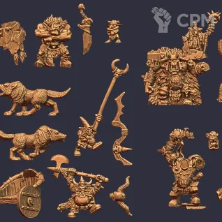 Описание картинки Герои орки и гоблины (old) от Орки с наГорки по цене 1 200руб | Свободный Рынок Миниатюр - СРМ