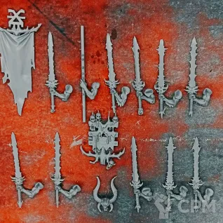 Описание картинки Daemons Of Khorne Bloodletters от Marshal Catmaldus по цене 1 300руб | Свободный Рынок Миниатюр - СРМ