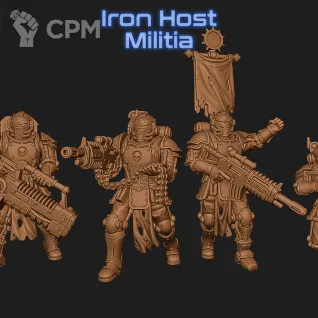 Описание картинки Iron Host Militia от Manufactorum76 по цене 1 600руб | Свободный Рынок Миниатюр - СРМ