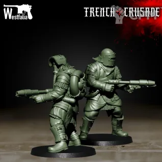 Описание картинки Shocktrooper Red Brigade от Age of Printmar по цене 60руб | Свободный Рынок Миниатюр - СРМ