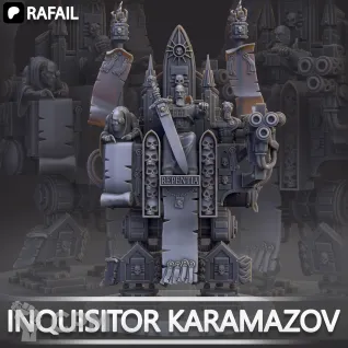 Описание картинки Inquisitor Karamazov от Naggaroth Night по цене 2 500руб | Свободный Рынок Миниатюр - СРМ