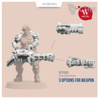 Описание картинки Assault Upgrade Pack for Female Enforcers от Артель W по цене 800руб | Свободный Рынок Миниатюр - СРМ