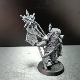 Описание картинки Plague Marine Icon Bearer (Оригинал) от Rivein по цене 1 950руб | Свободный Рынок Миниатюр - СРМ