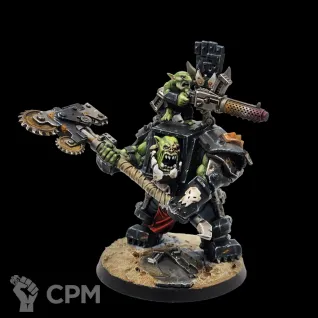 Описание картинки Warboss in Mega Armor от Орки с наГорки по цене 300руб | Свободный Рынок Миниатюр - СРМ