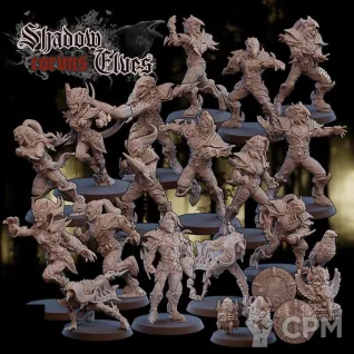 Описание картинки Команда Blood Bowl Dark Elves от casper2787 по цене 2 000руб | Свободный Рынок Миниатюр - СРМ