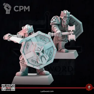 Описание картинки Dwarves Iron Legion от Recruiter по цене 1 500руб | Свободный Рынок Миниатюр - СРМ