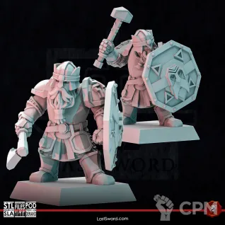 Описание картинки Dwarves Iron Legion от Recruiter по цене 1 500руб | Свободный Рынок Миниатюр - СРМ