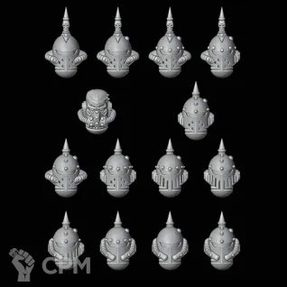 Описание картинки Death Guard Heads от Saudad по цене 300руб | Свободный Рынок Миниатюр - СРМ