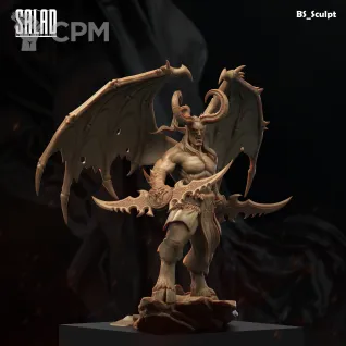 Описание картинки Illidan Stormrage #1 от Naggaroth Night по цене 2 000руб | Свободный Рынок Миниатюр - СРМ