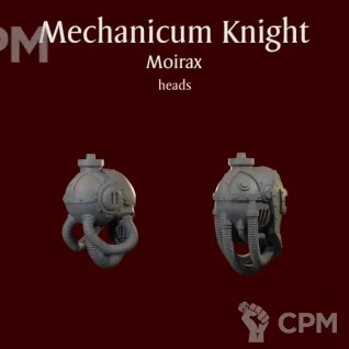 Описание картинки Mechanicum Knight Moirax heads от ForgeNight по цене 250руб | Свободный Рынок Миниатюр - СРМ