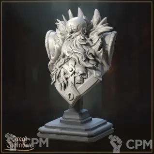 Описание картинки Бюст. Полуорк. Распорядитель Душ от Gabrigame_Print по цене 1 370руб | Свободный Рынок Миниатюр - СРМ