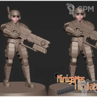 Описание картинки Great good female soldiers от PocketSized Prints по цене 495руб | Свободный Рынок Миниатюр - СРМ