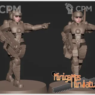 Описание картинки Great good female soldiers от PocketSized Prints по цене 495руб | Свободный Рынок Миниатюр - СРМ