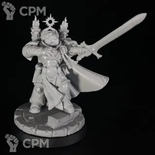 Описание картинки Black Templar emperor's champion conversion от KoofWorkshop по цене 1 260руб | Свободный Рынок Миниатюр - СРМ