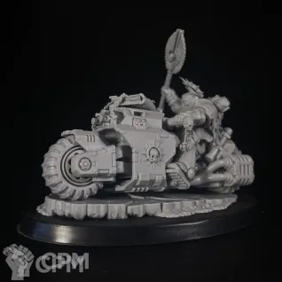 Описание картинки Primaris Chaplain on Bike от KoofWorkshop по цене 1 400руб | Свободный Рынок Миниатюр - СРМ