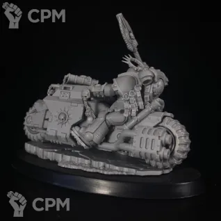 Описание картинки Primaris Chaplain on Bike от KoofWorkshop по цене 1 400руб | Свободный Рынок Миниатюр - СРМ