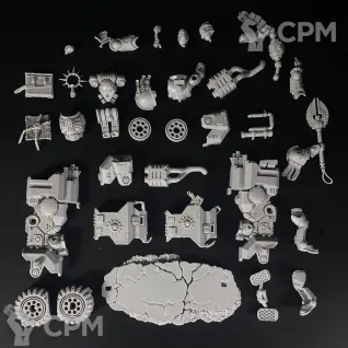Описание картинки Primaris Chaplain on Bike от KoofWorkshop по цене 1 400руб | Свободный Рынок Миниатюр - СРМ