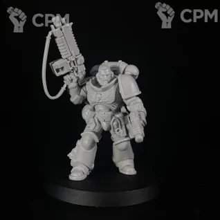 Описание картинки Primaris Lieutenant with auto bolt rifle от KoofWorkshop по цене 840руб | Свободный Рынок Миниатюр - СРМ