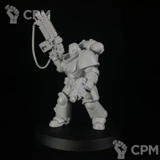 Описание картинки Primaris Lieutenant with auto bolt rifle от KoofWorkshop по цене 840руб | Свободный Рынок Миниатюр - СРМ