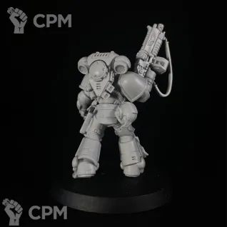 Описание картинки Primaris Lieutenant with auto bolt rifle от KoofWorkshop по цене 840руб | Свободный Рынок Миниатюр - СРМ