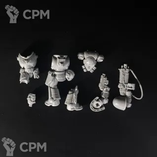Описание картинки Primaris Lieutenant with auto bolt rifle от KoofWorkshop по цене 840руб | Свободный Рынок Миниатюр - СРМ