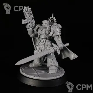 Описание картинки Captain Uriel Ventris от KoofWorkshop по цене 1 120руб | Свободный Рынок Миниатюр - СРМ