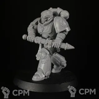 Описание картинки Ultramarines primaris lieutenant Celsius от KoofWorkshop по цене 1 050руб | Свободный Рынок Миниатюр - СРМ