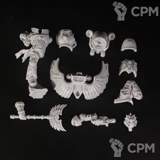 Описание картинки Blood Angels Chaplain With Jump Pack от KoofWorkshop по цене 1 050руб | Свободный Рынок Миниатюр - СРМ