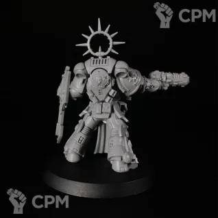Описание картинки Primaris Bladeguard Lieutenant от KoofWorkshop по цене 1 050руб | Свободный Рынок Миниатюр - СРМ