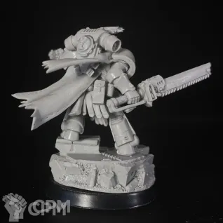 Описание картинки Lieutenant with chainsword original conversion от KoofWorkshop по цене 1 260руб | Свободный Рынок Миниатюр - СРМ
