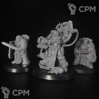 Описание картинки Marneus Calgar with Victrix Honour Guard от KoofWorkshop по цене 1 855руб | Свободный Рынок Миниатюр - СРМ