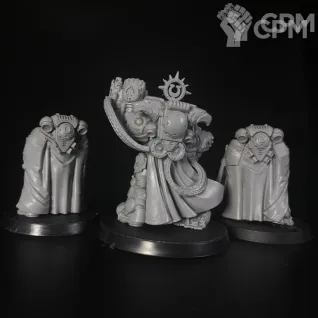 Описание картинки Marneus Calgar with Victrix Honour Guard от KoofWorkshop по цене 1 855руб | Свободный Рынок Миниатюр - СРМ