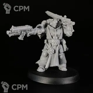 Описание картинки Dark Angels lieutenant conversion от KoofWorkshop по цене 1 260руб | Свободный Рынок Миниатюр - СРМ